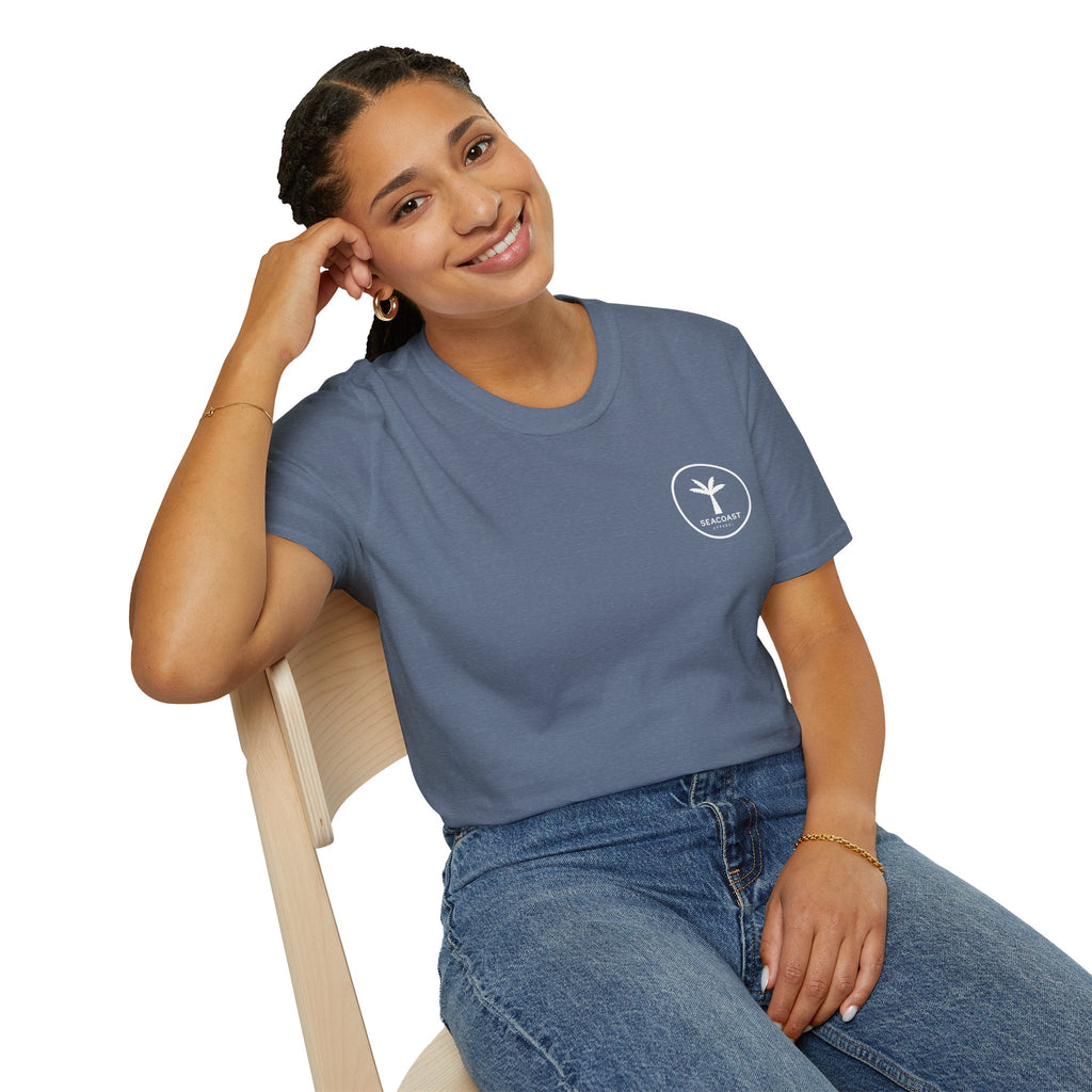 Seacoast Unisex Softstyle T-Shirt - White Logo